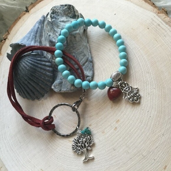 2 Meditation Bracelets Set Hamsa/‎ Tree of Life - Picture 4 of 4